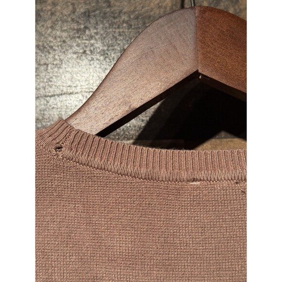 Vtg Y2K Abercrombie Fitch XS Crop Top Crew Long Sleeve Bella Swan  Knit - Picture 9 of 10